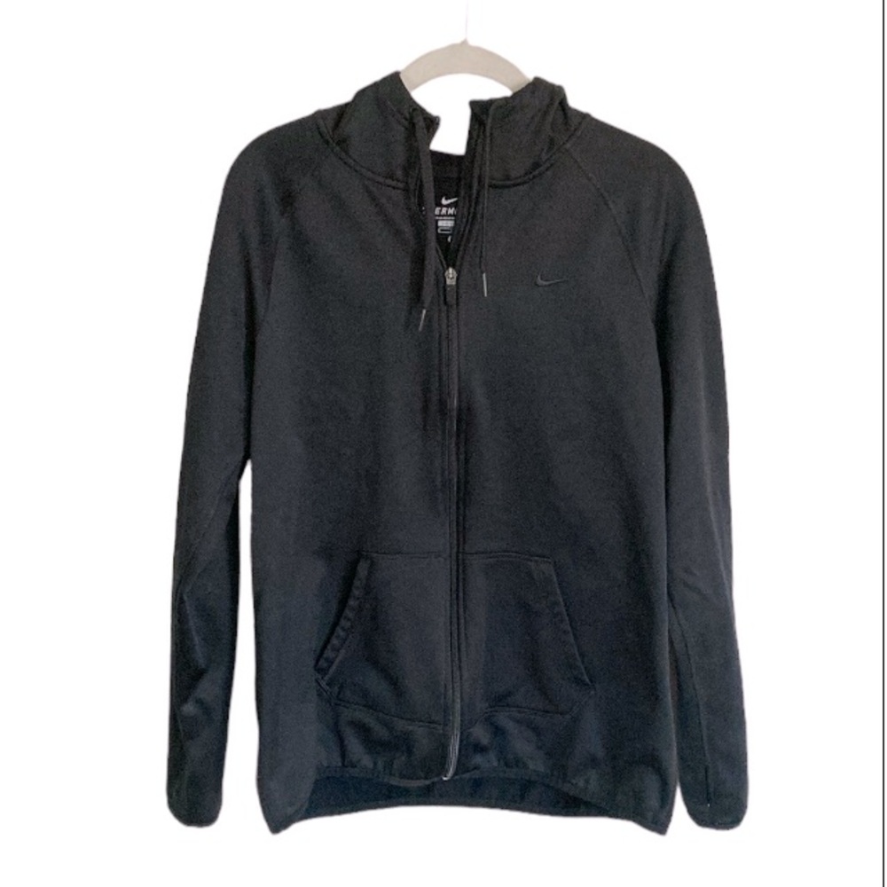 Nike Therma-Fit Zip Front Hooded Jacket Sz L Black 🎉Host Pick!🎉